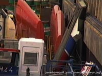 SRN4 Sir Christopher (GH-2008) being broken up at Dover